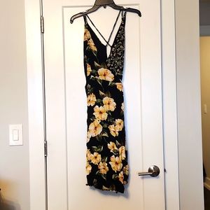 Topshop Floral Wrap Dress